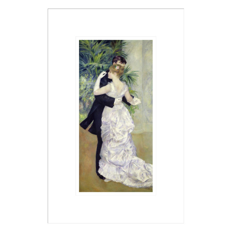 «Dance in the City» par Pierre-Auguste Renoir, impression giclée encadrée, H 16,75 po x l 11,07 po