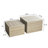 Faux Marble Nesting Coffee Tables - Set of 2 Modern Square Side Tables for Living Room, No Assembly Needed,Travertine-585542158