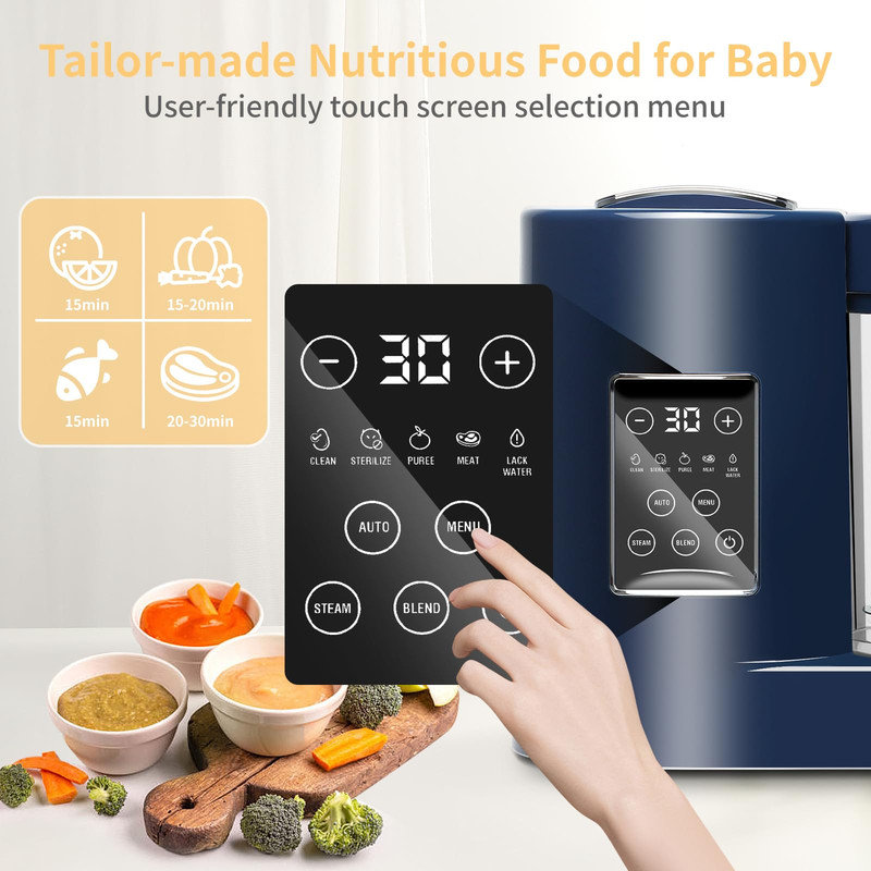 YUKOOL Food Processor, Blue