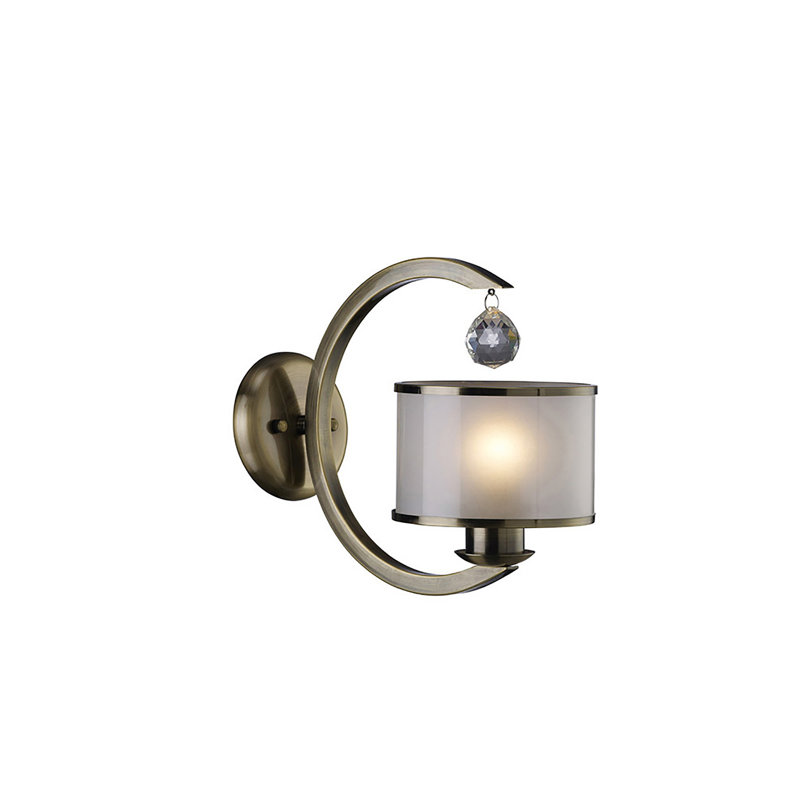 Falmer Armed Sconce, Antique Brass