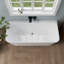 67' Wall-Mount Acrylic Bathtub Deep Soaking Bathtub