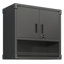 Armoire de rangement murale en métal avec porte verrouillable et 1 tablette 1 tiroir ouvert-1491845537