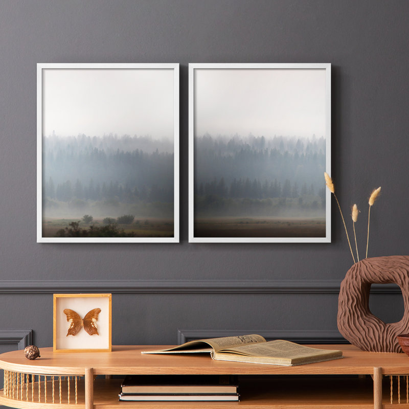 «Morning Glow I», reproduction encadrée de qualité supérieure - prête à être accrochée - aucun clou requis - aucun clou requis