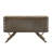 Upton Two-Tone Walnut Finish Rippled Wood Design Server