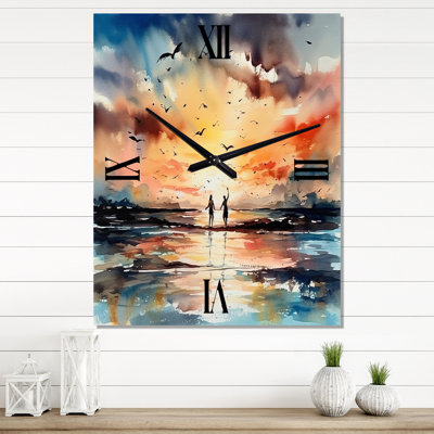 Jarelys - Horloges murales de plage Modern Landscape