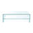 Clear Tempered Glass Coffee Table With Adjustable Shelf - Versatile Furnishing Rectangular Stylish & Practical