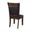 Table de salle à manger transitionnelle 5 pièces avec rallonge autoportante et 4 chaises d'appoint rembourrées brun clair rustique-991178431