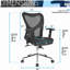 Chaise de bureau en filet à haut dossier avec base en chrome, noir