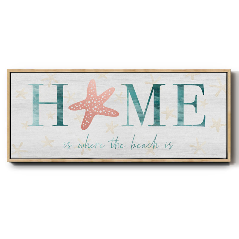 Home Beach- Framed Canvas