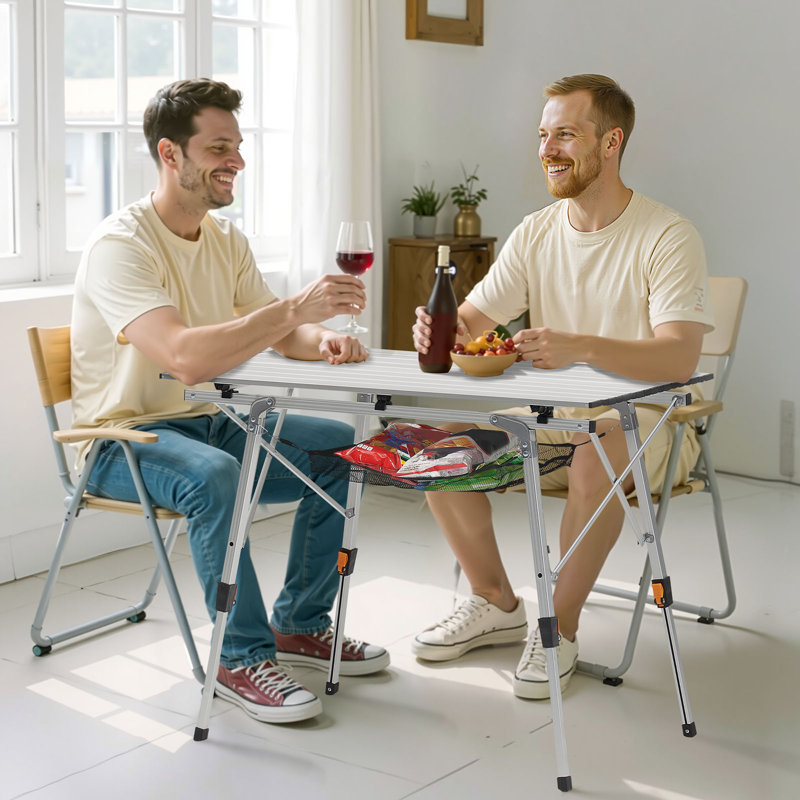 89.9cm Rectangular Adjustable Folding Table