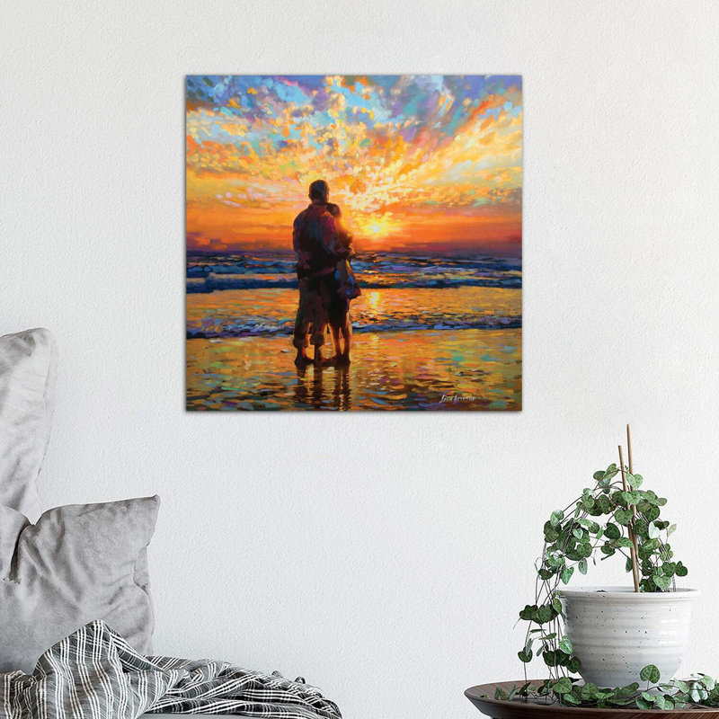 Un nouveau départ par Leon Devenice - reproduction, H 37 po x l 37 po x P 1,5 po, Toile tendue