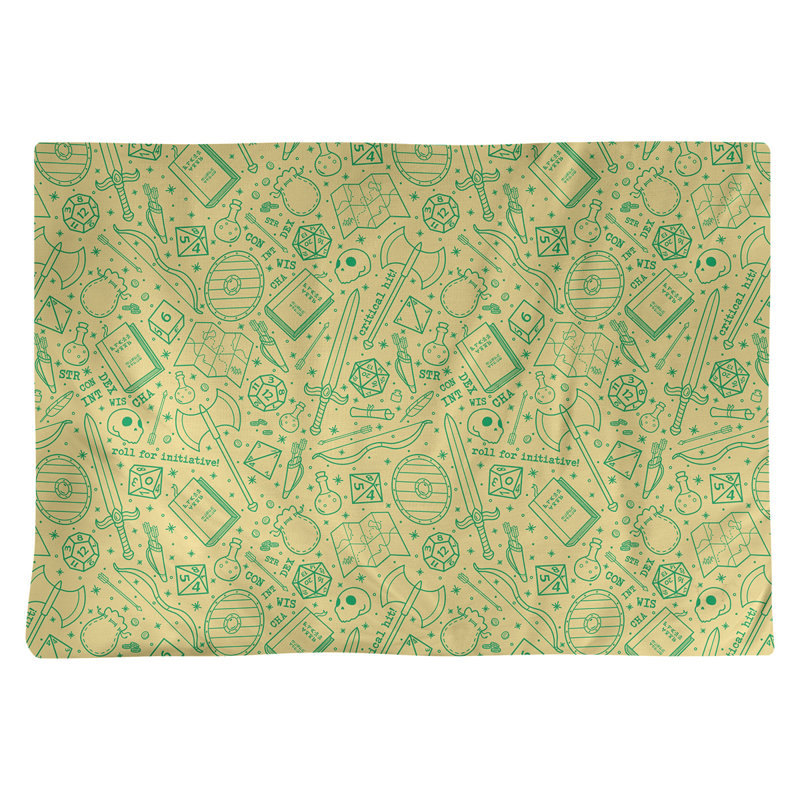 Napperon en coton 18 po Classic RPG, Jaune / vert