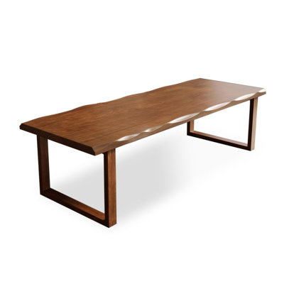 Dark walnut color Rectangular Solid Wood Dining table