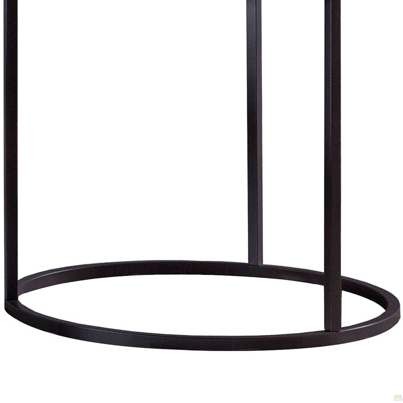 End Table Grey And Gunmetal.