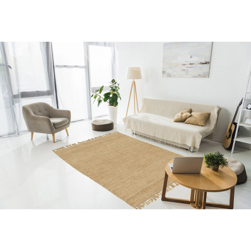 Adin Hand Loomed Beige Rug, Rectangle 160 x 230cm