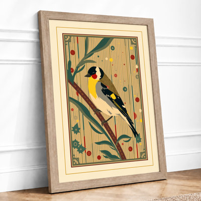 Bird Art Deco - Framed Print