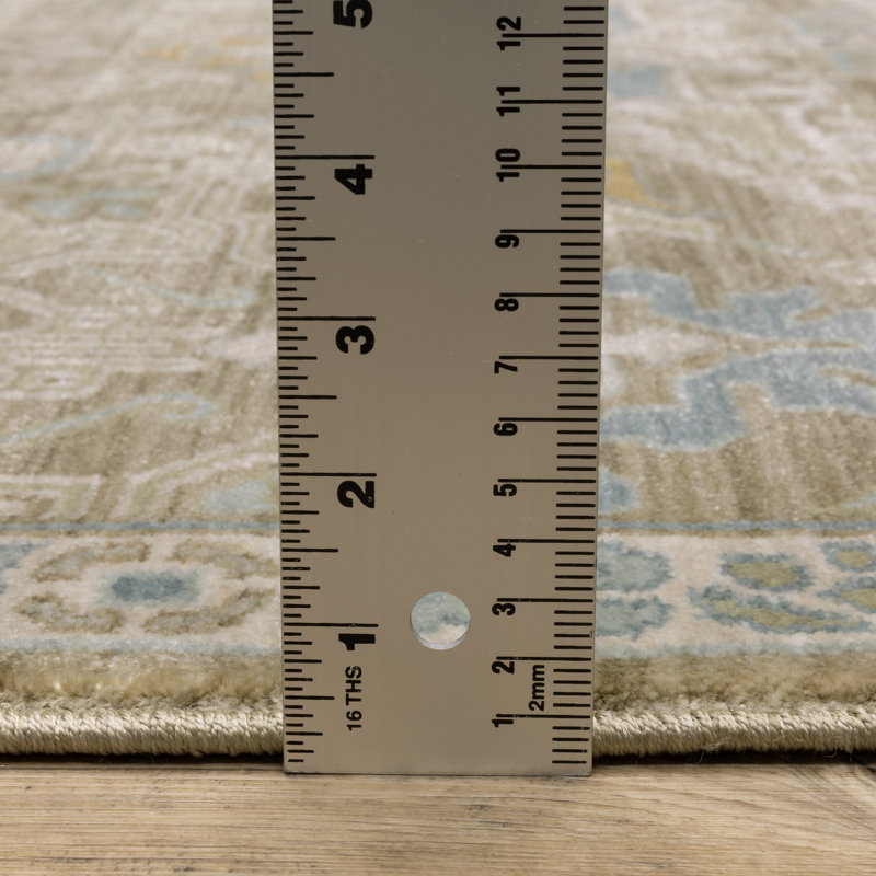 Graicyn Bohemian Medallion Brown/ Teal Area Rug, Runner 2'3" x 7'9"