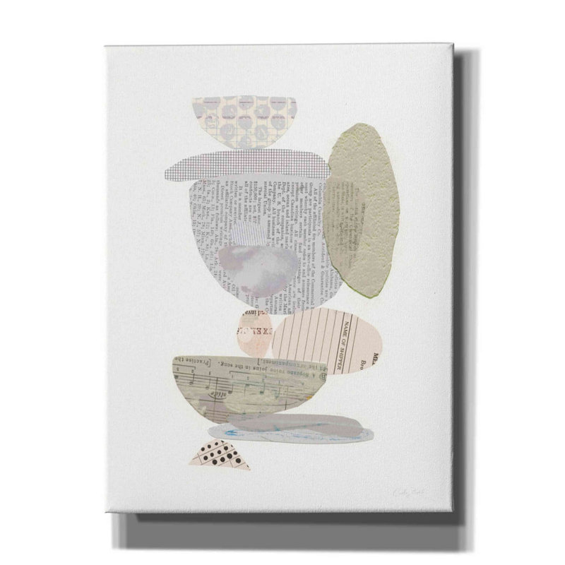 «Ebern Designs Whimsy VI Neutral» par Courtney Prahl - impression sur toile tendue, H 16 po x l 12 po x P 0,75 po