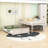 Wooden Bunk Bed with Shelves, LED Lighting and Pegboard Storage-278768543-278768539