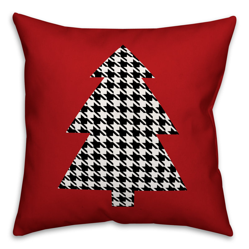 Plaid Reversible Throw Pillow, 16" x 16", Pillow Cover