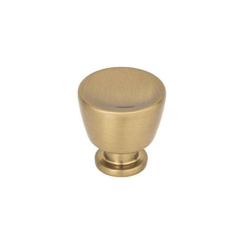 Tiki Hut 1 1/4" Diameter Round Knob, 1 1/4", Warm Brass