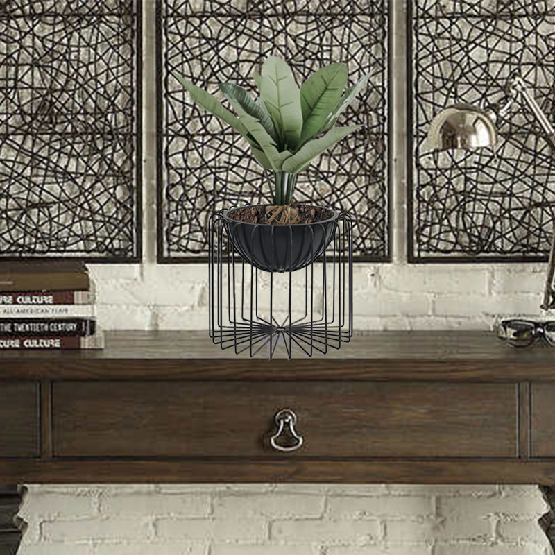 Pot à fleurs Daouda en métal avec support pour plantes d'intérieur et d'extérieur - Perfect Christmas Home Decor & Gift