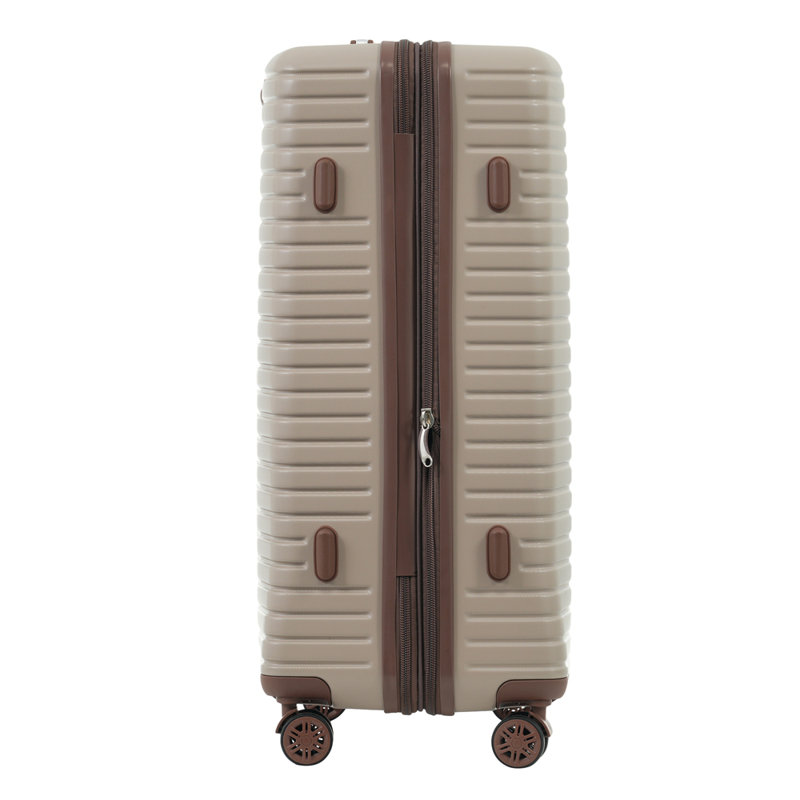 Ensemble de valises 4 pièces, valise rigide extensible en ABS avec 4 cubes de rangement, serrure TSA, roulettes pour hommes femmes (16/20/24/28)