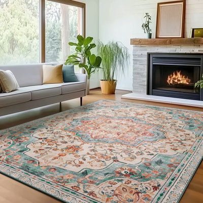 Patchwork Machine Tufted Area Rug