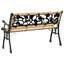  Garden Bench Outdoor Bench Seat Bench Chair Cast Iron And Solid Firwood