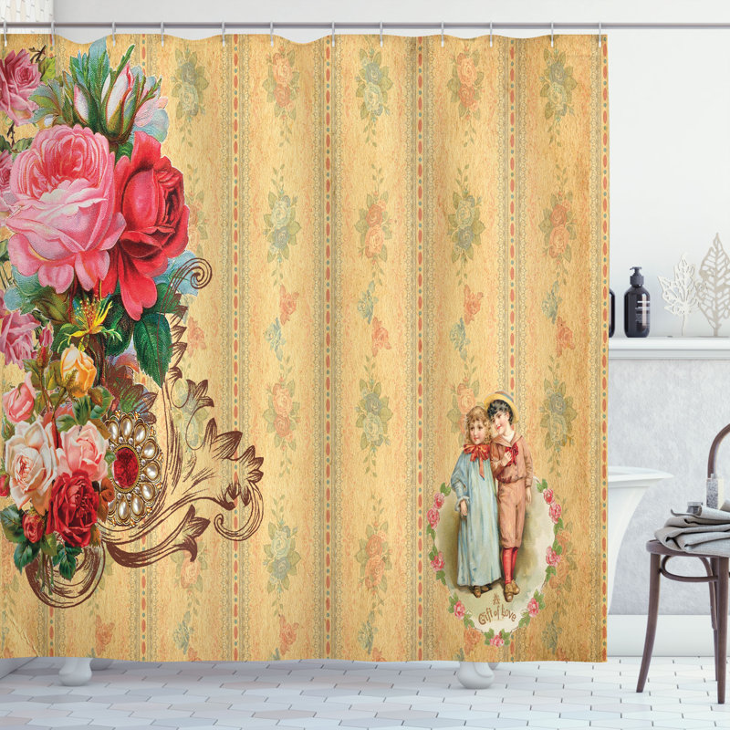 Shower Curtain with Hooks Included, 84"H x 69"W