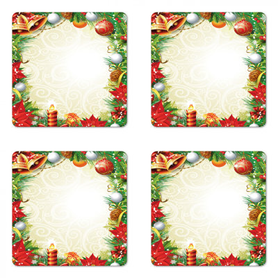 Square 4 Piece Coaster Set