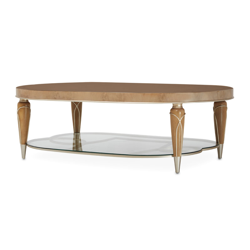 Villa Cherie Oval Cocktail Table - Caramel