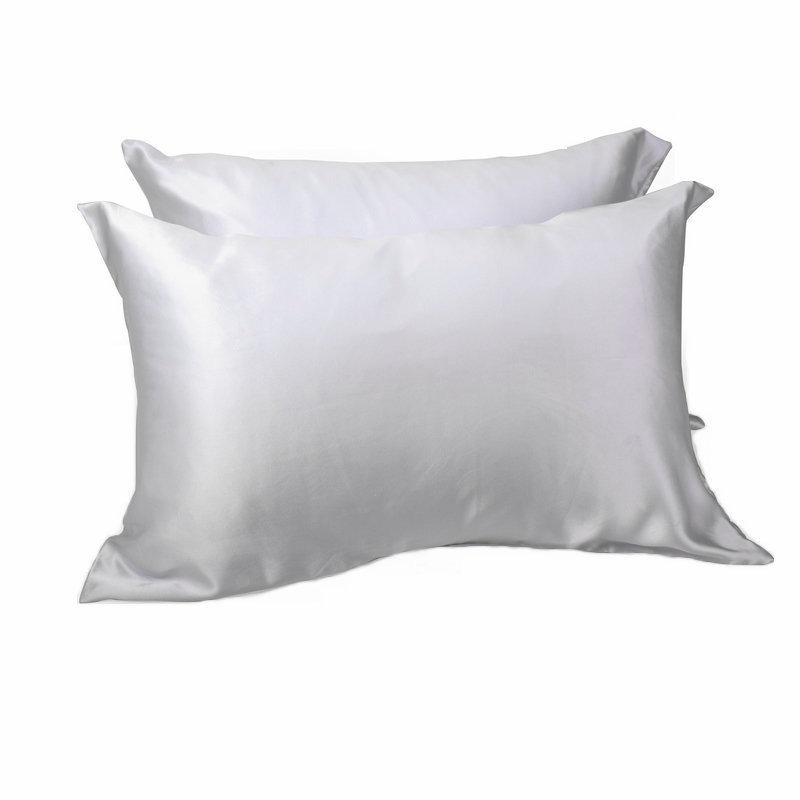 100% Mulberry Silk Pillowcase for Hair and Skin, 20x40 Inches Standard Size, Hidden Envelope Closure, Double Pack Luxury Silk Pillow Cases