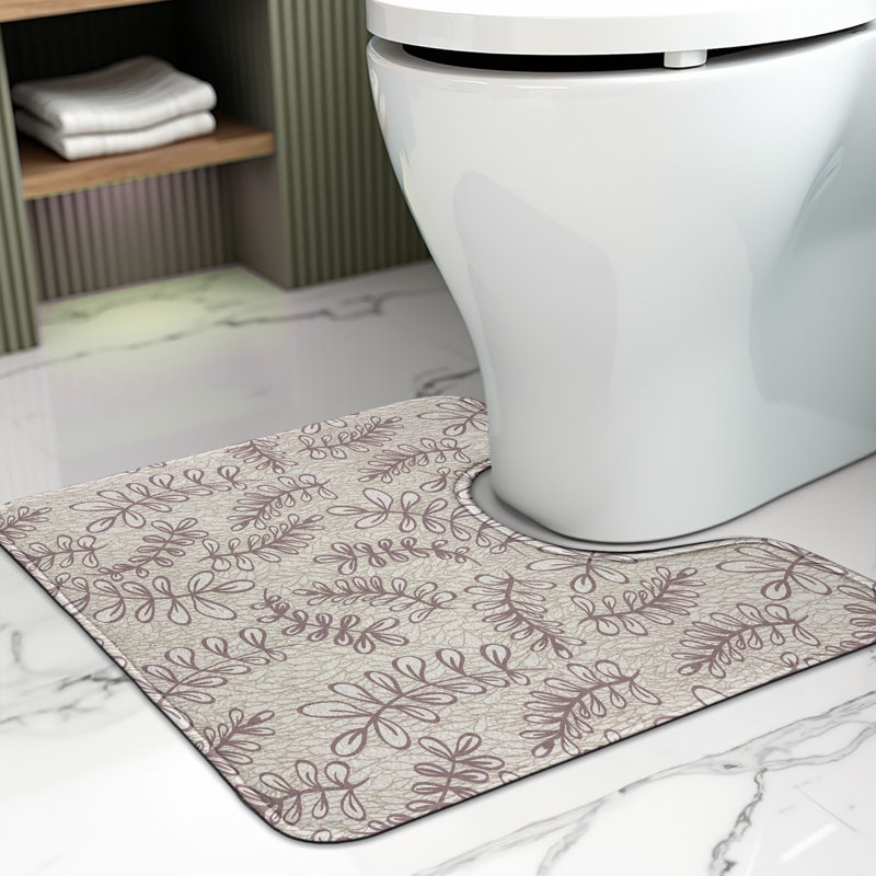 Tapis de salle de bain Leaves
