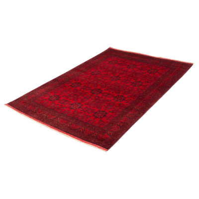 One-of-a-Kind 6'7" X 9'7" New Age Wool Area Rug in Red