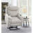 Beige Polished Microfiber Power Motion Recliner With Lift, Heating & Massage Chair-909795201
