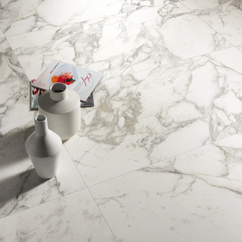 Calacatta Moon 12" x 24" Porcelain Marble Look Wall & Floor Tile