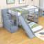 Lit superposé simple en bois avec glissade Ilaina Kids-1054583040