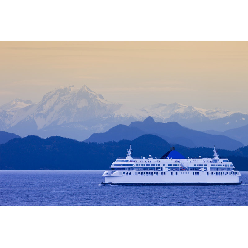 British Columbia Ferry by Benedek - No Frame Art Prints on Canvas, 30cm H x 46cm W