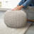 Concho Upholstered Cotton Ottoman-693785555