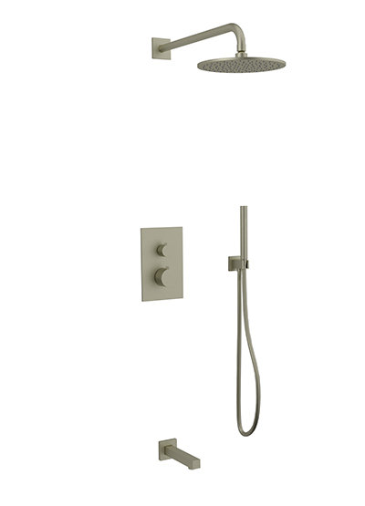 Otella Complete Shower System, Brushed Nickel