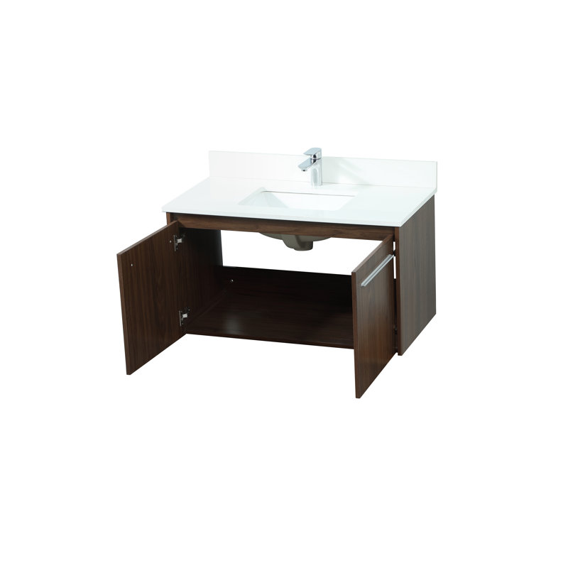  Ensemble de meuble-lavabo simple 36 po, Noyers