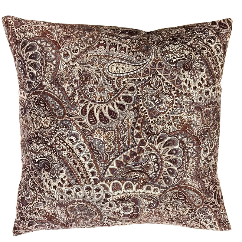 Housse de coussin carrée, Cendre pourpre / Pourpre foncé, 18" x 18"