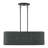 Weavington 3 Light Black Medium Linear Chandelier-121436235-121436237