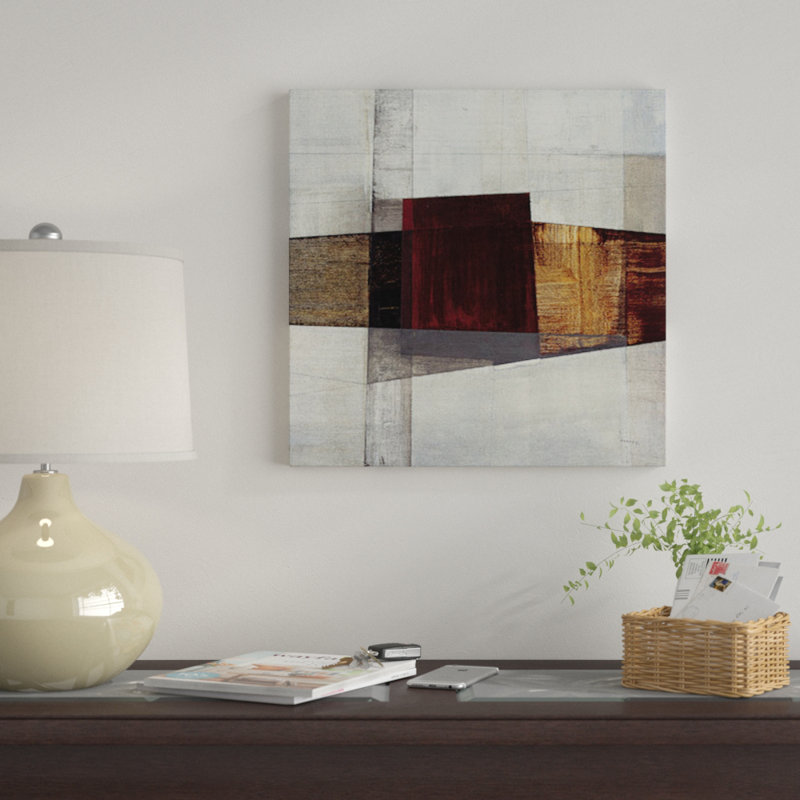« longcut i », impression sur toile, H 12 po x l 12 po x P 1,5 po, Toile tendue, Pas de tapis