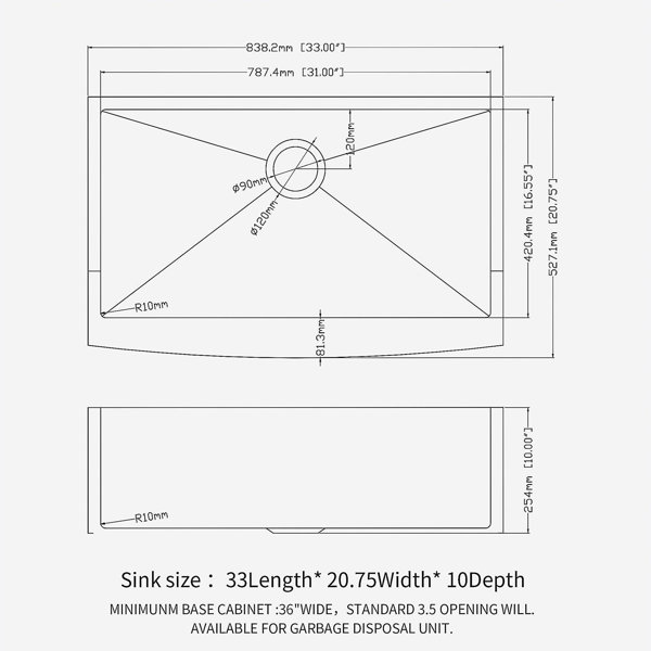 Dimensions du produit