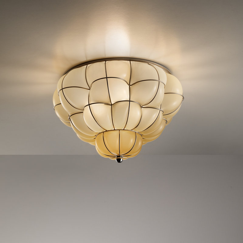 Pouff Glass Flush Mount