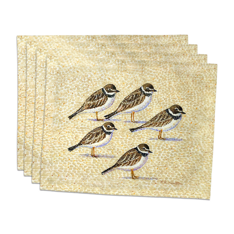 Ensemble de 4 napperons cinq bécasseaux