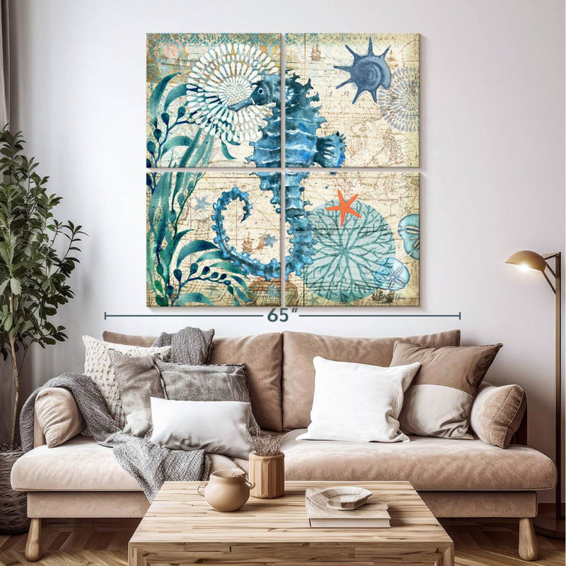 Brampt Monterey Bay Seahorse, 50" H x 50" W
