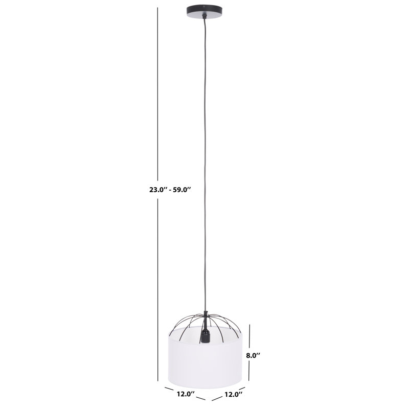 Luminaire suspendu en métal 12 po Noomi